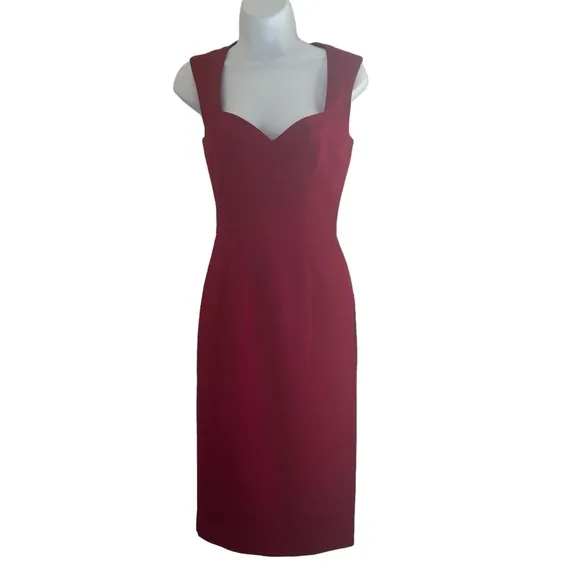 - Dress the Population Elle Sweetheart  Midi  Sz  XS  romantic sophisticat…
