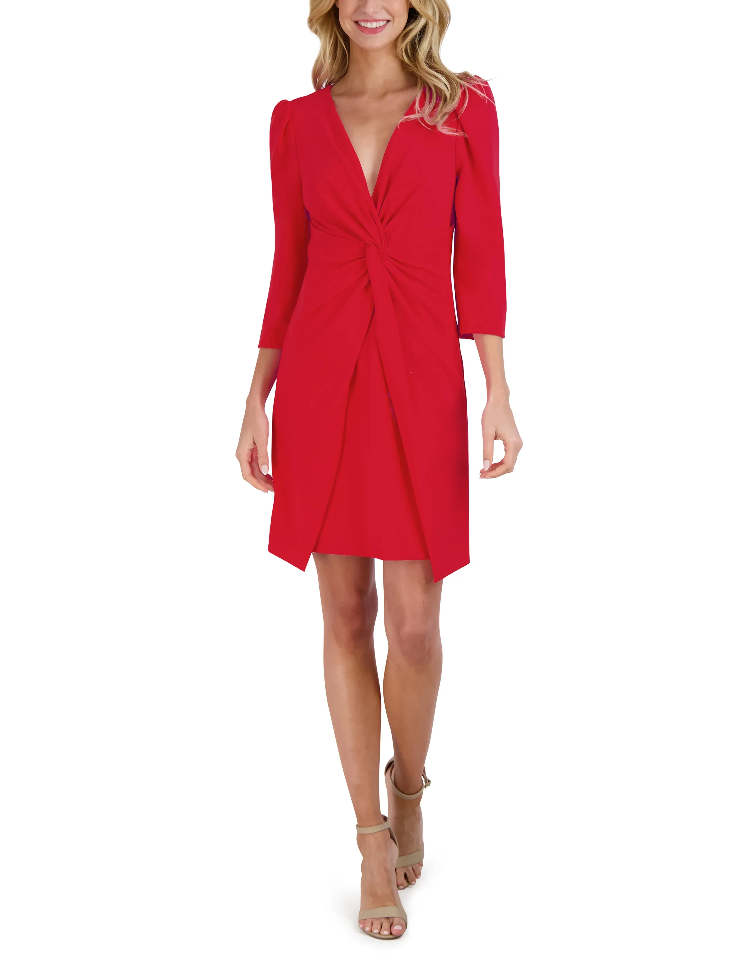 3/4 Sleeve Knot Dress