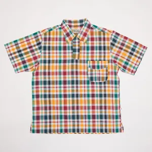 40s Pull-over Shirt (Wine x Yellow)