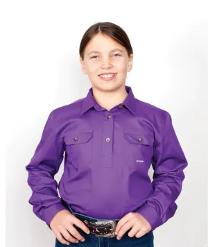 60606PUR Just Country Kenzie Work Shirt Purple