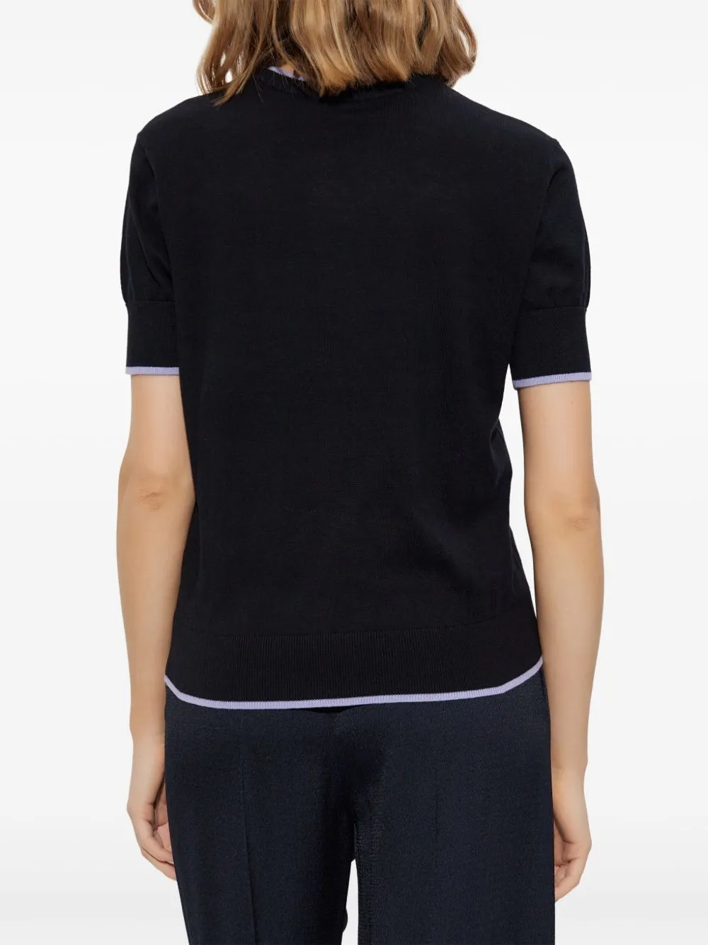 Allover logo cotton sweater