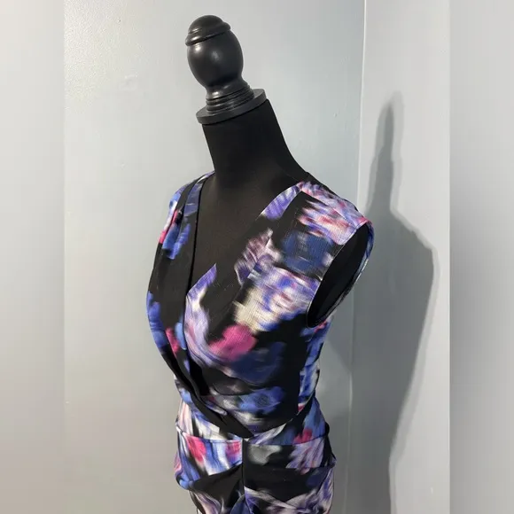 AMANDA UPRICHARD Roma Draped Midi Sheath Dress Violetta Women’s Extra Small