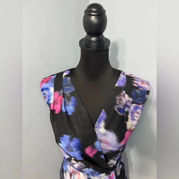 AMANDA UPRICHARD Roma Draped Midi Sheath Dress Violetta Women’s Extra Small