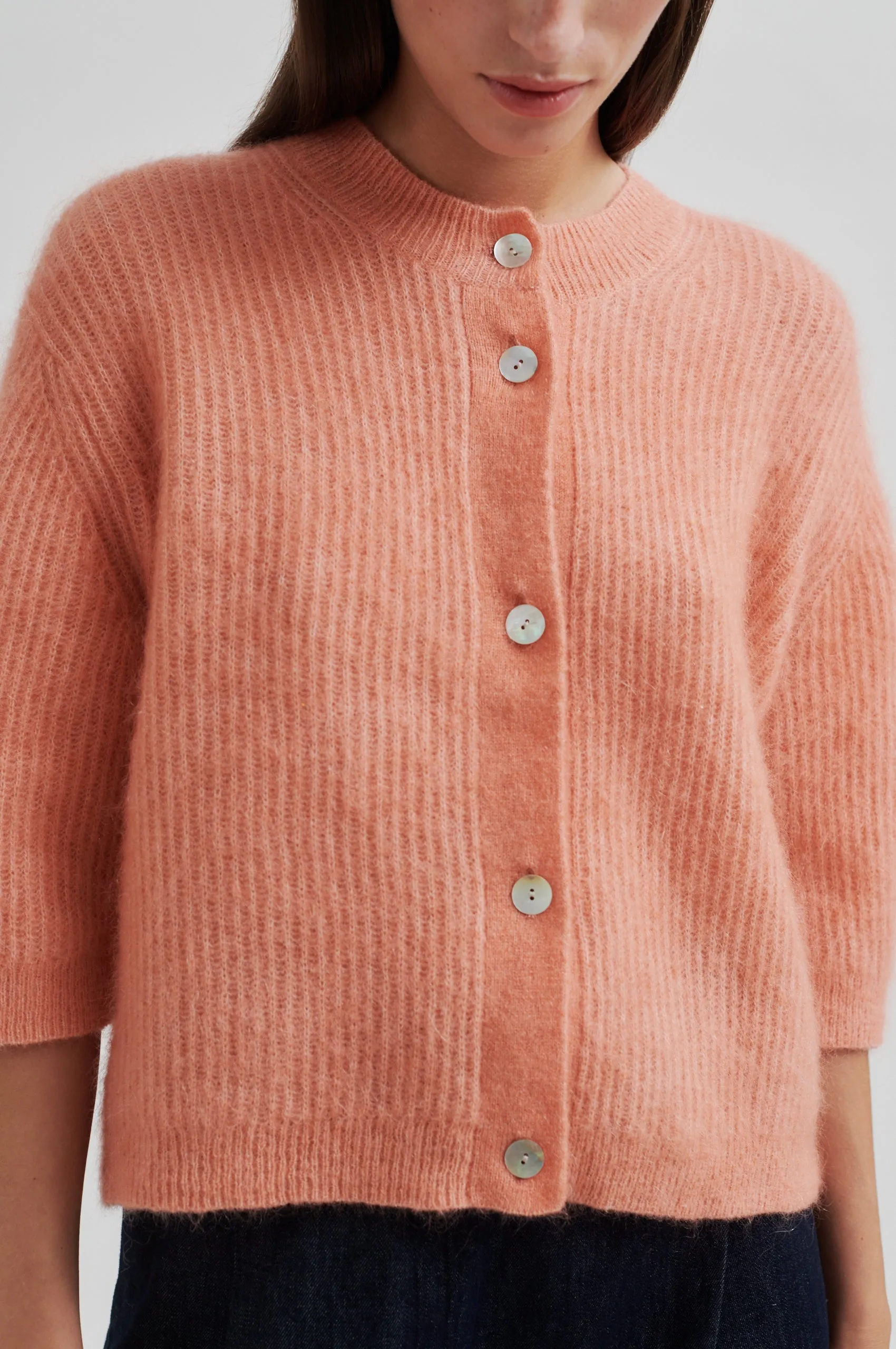 Andrea Knit Rib Cardigan