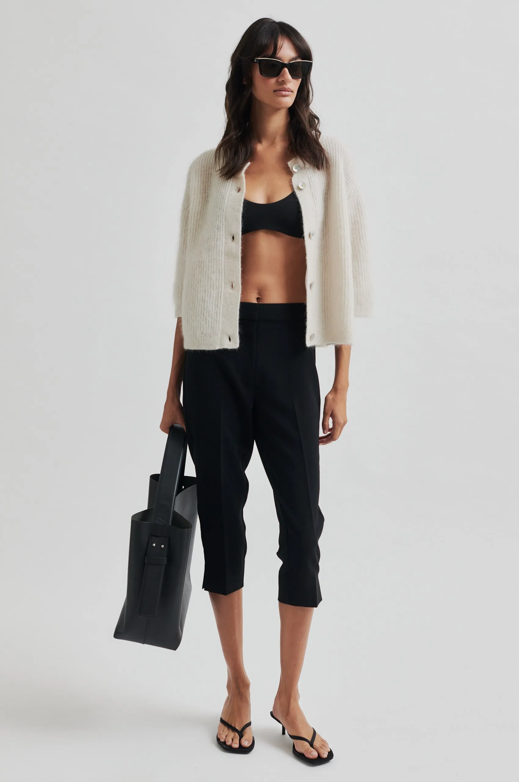 Andrea Knit Rib Cardigan