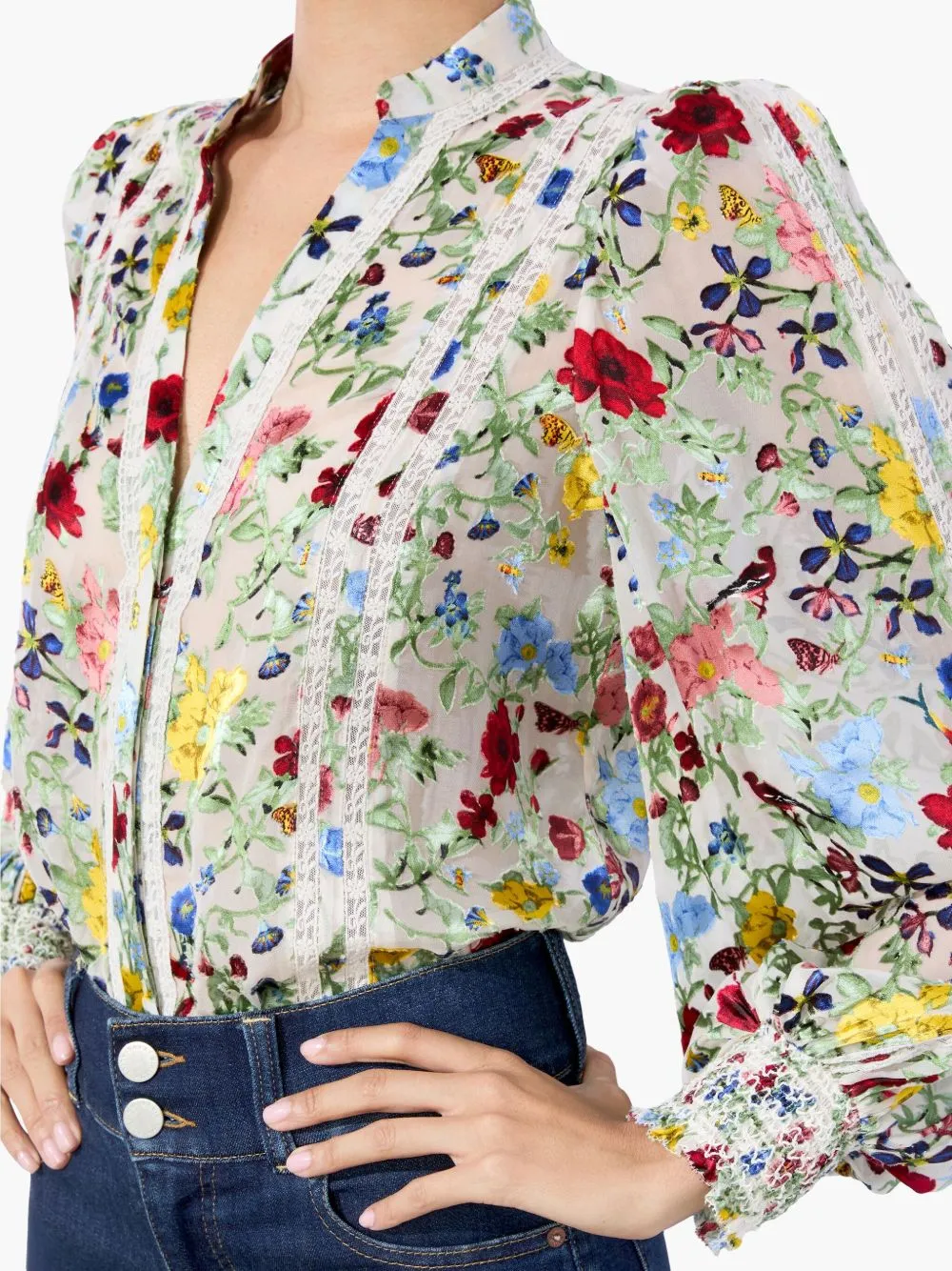 Arlette silk blend blouse