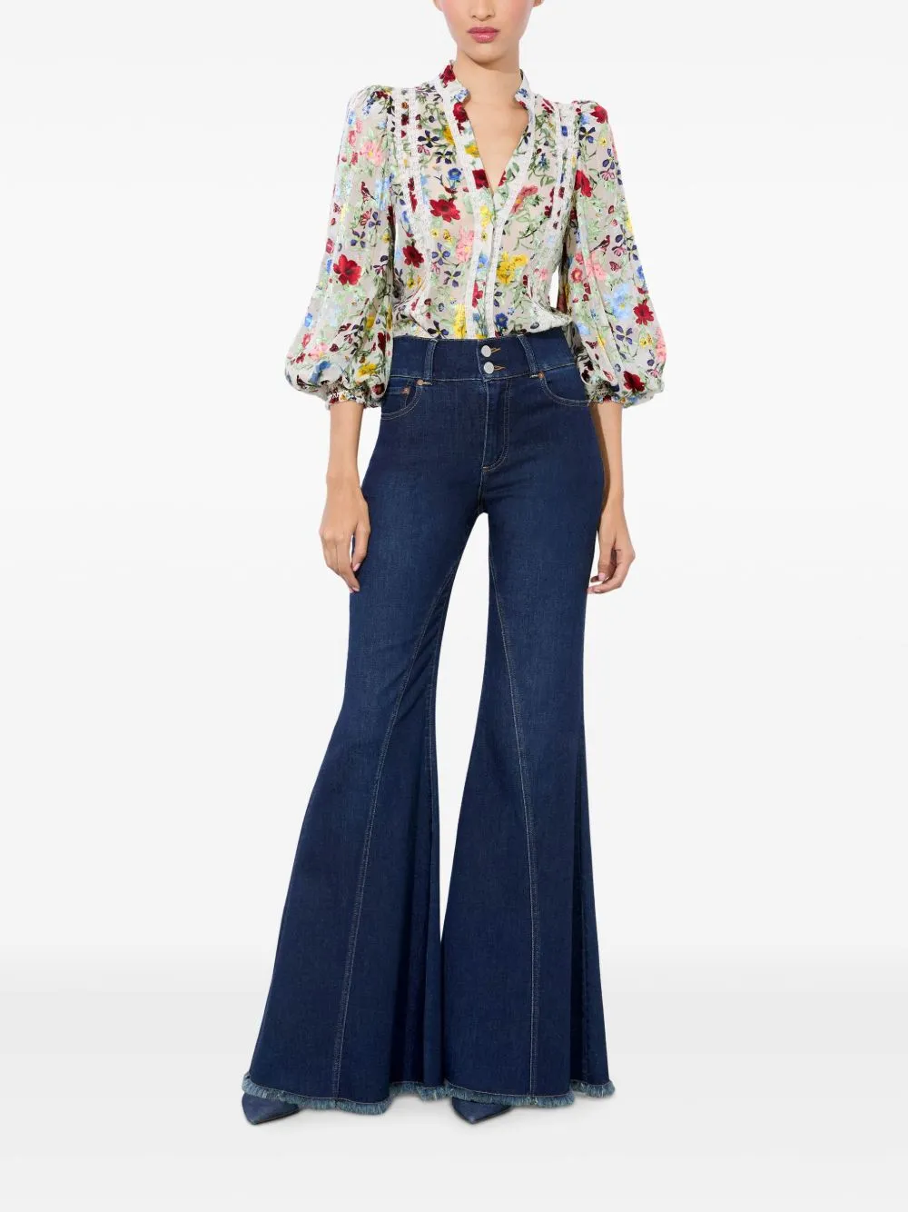 Arlette silk blend blouse