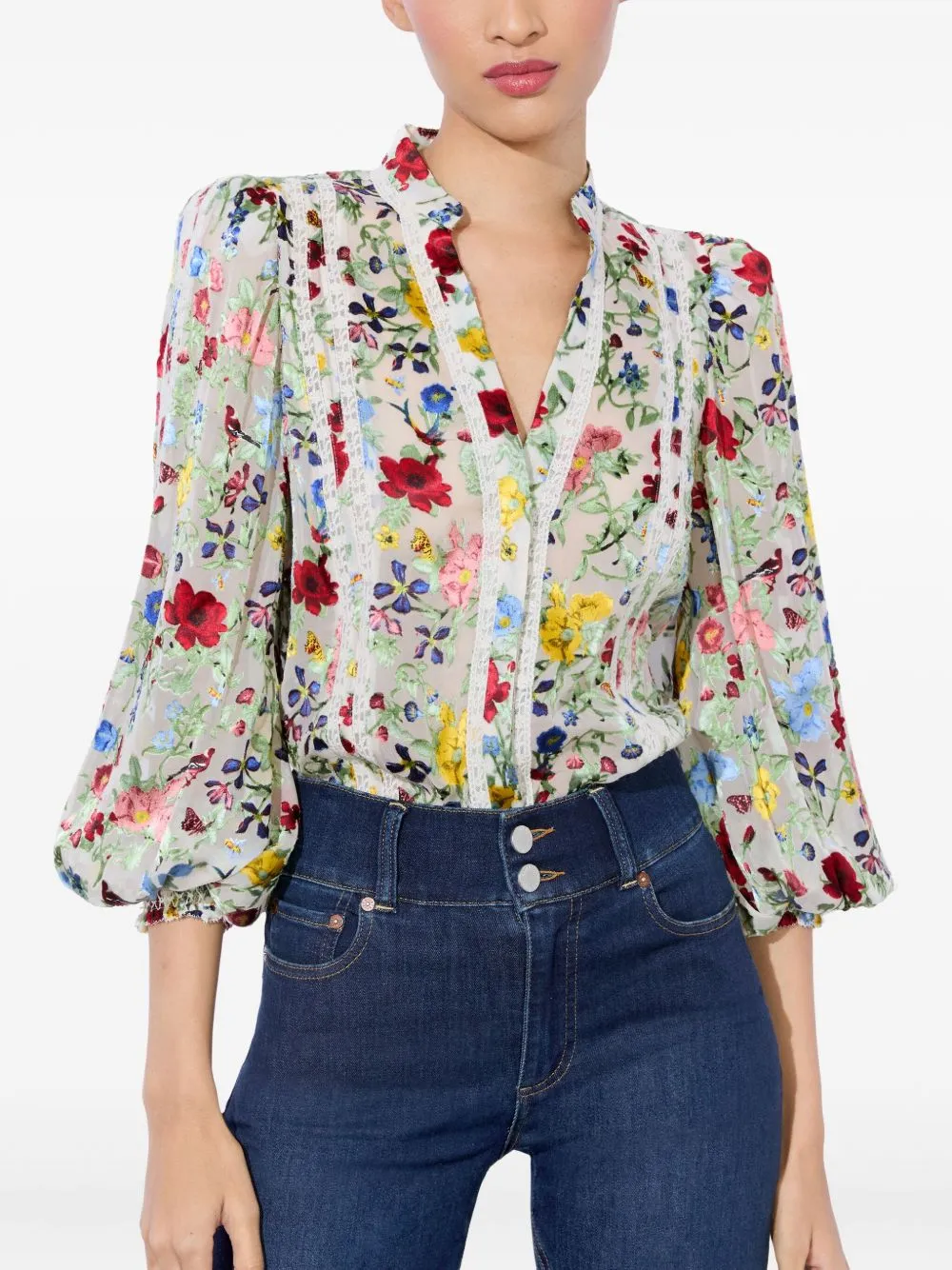 Arlette silk blend blouse