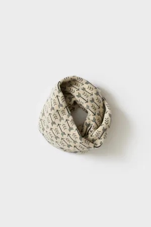 Arrow Circle Scarf - Oatmeal & Ink