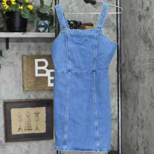 Art Class Girls Denim Sheath Tank Top Dress Blue XXL