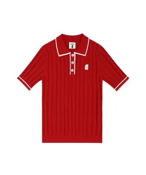 AVEN  Punching Half Knit - Red