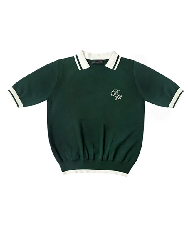 BENECIA 12 Betu Collared Knit Part 5 - Deep Green