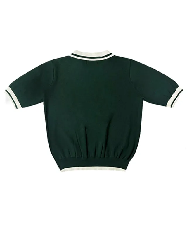 BENECIA 12 Betu Collared Knit Part 5 - Deep Green