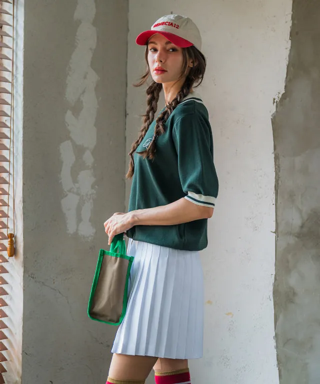 BENECIA 12 Betu Collared Knit Part 5 - Deep Green