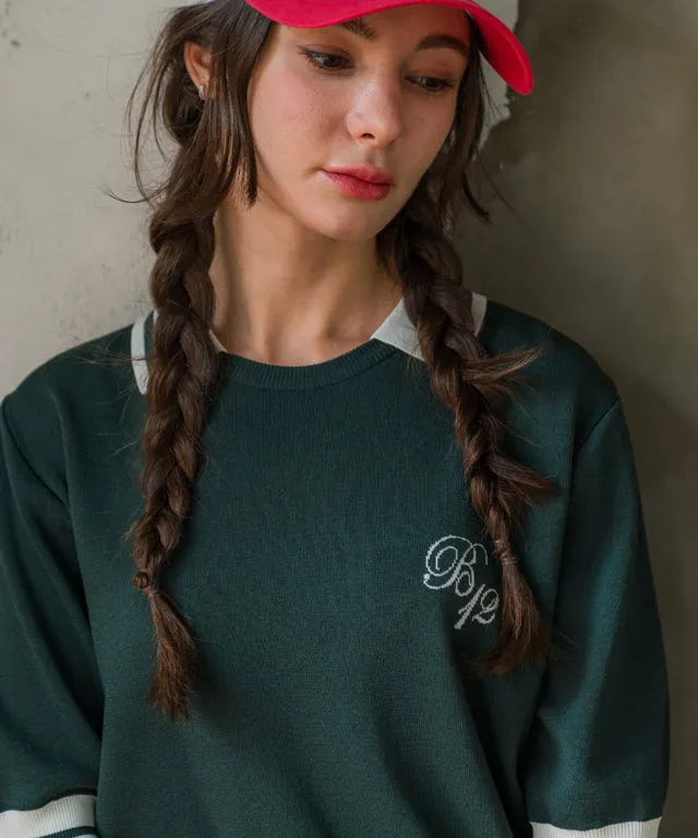 BENECIA 12 Betu Collared Knit Part 5 - Deep Green