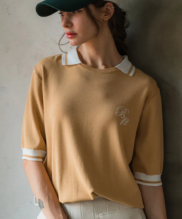 BENECIA 12 Betu Collared Knit Part 5 - Mustard