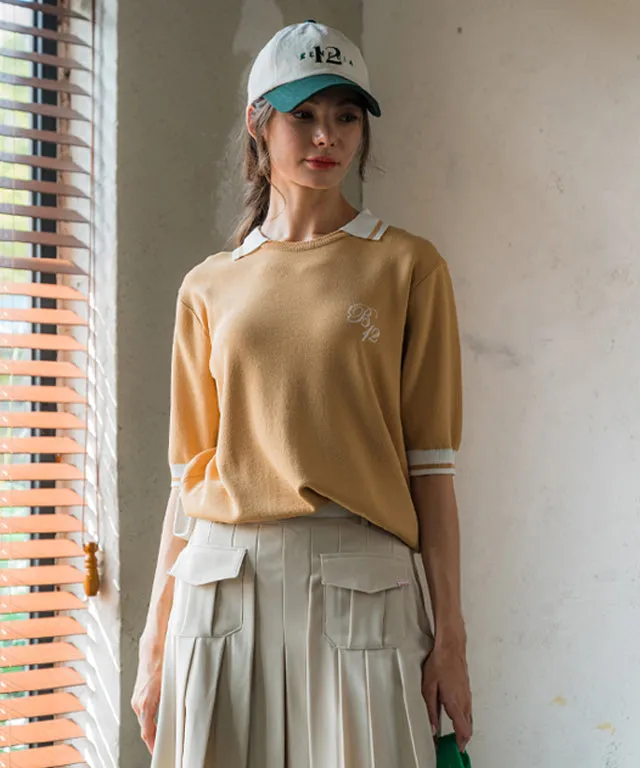 BENECIA 12 Betu Collared Knit Part 5 - Mustard