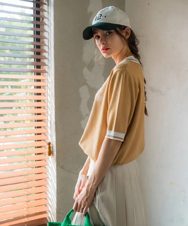 BENECIA 12 Betu Collared Knit Part 5 - Mustard