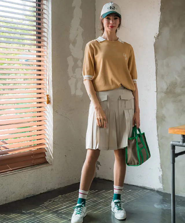 BENECIA 12 Betu Collared Knit Part 5 - Mustard