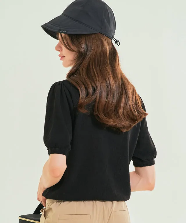 BENECIA 12 Big Collar One Button - Black