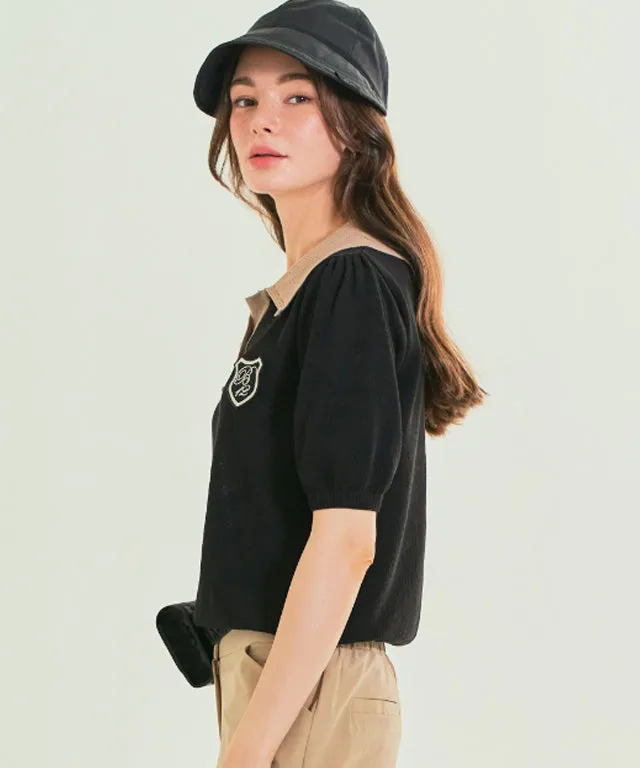 BENECIA 12 Big Collar One Button - Black