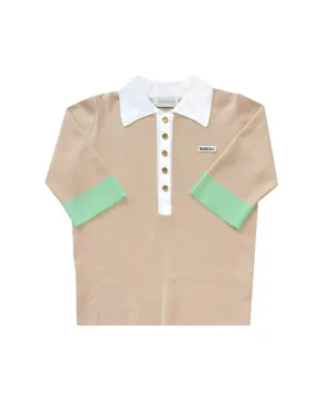 BENECIA 12 Blossom Collar Knit - Beige