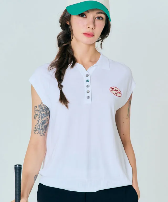 BENECIA 12 Cold Sensation Collared T - White