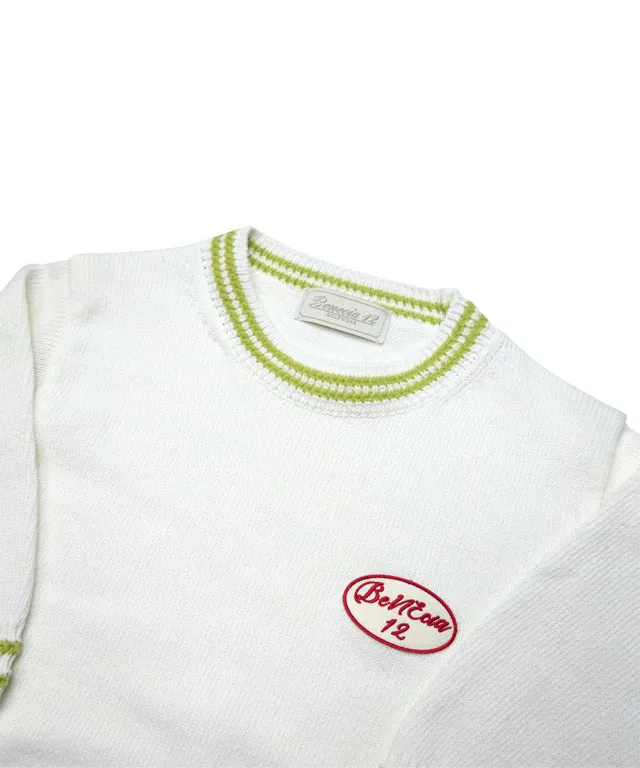 BENECIA 12 Cotton White Green - White