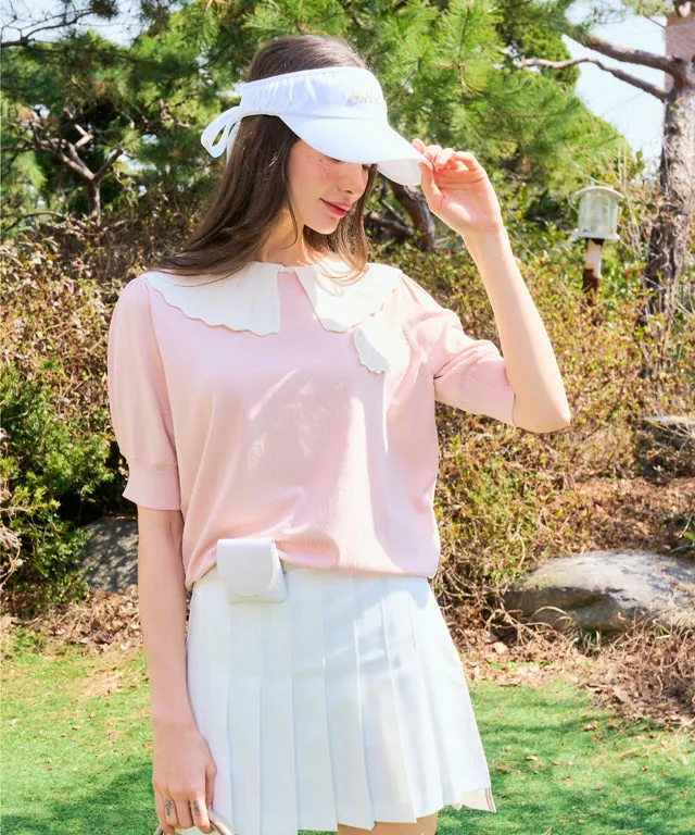 BENECIA 12 Flat Collar Short Sleeve - Pink