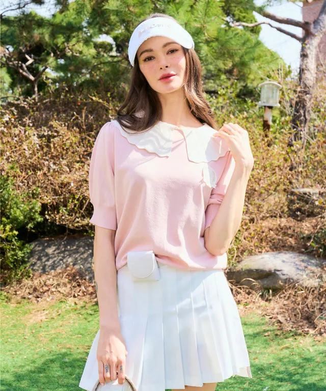 BENECIA 12 Flat Collar Short Sleeve - Pink