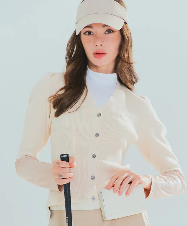 BENECIA 12 Puff Cardigan - Ivory