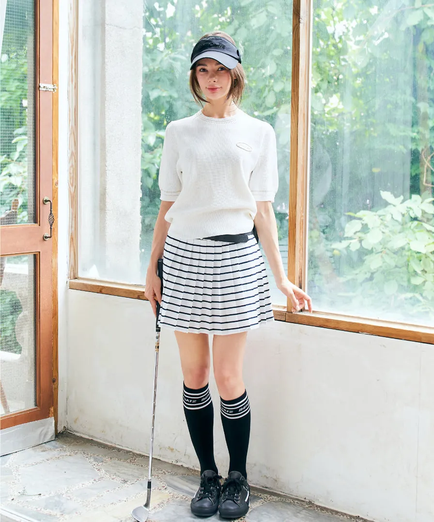 BENECIA 12 Waffle Round - White