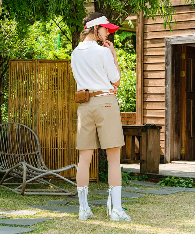 BENECIA 12 Waffle Short Sleeve - White