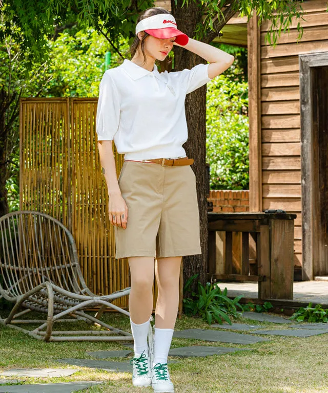 BENECIA 12 Waffle Short Sleeve - White