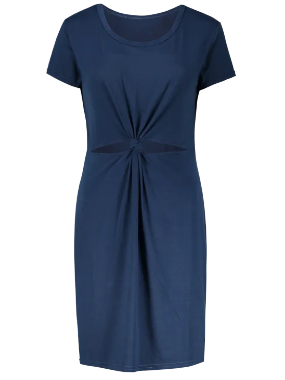 BerryBetty - Gorgeous Cut Out Front Twist Bodycon Dress