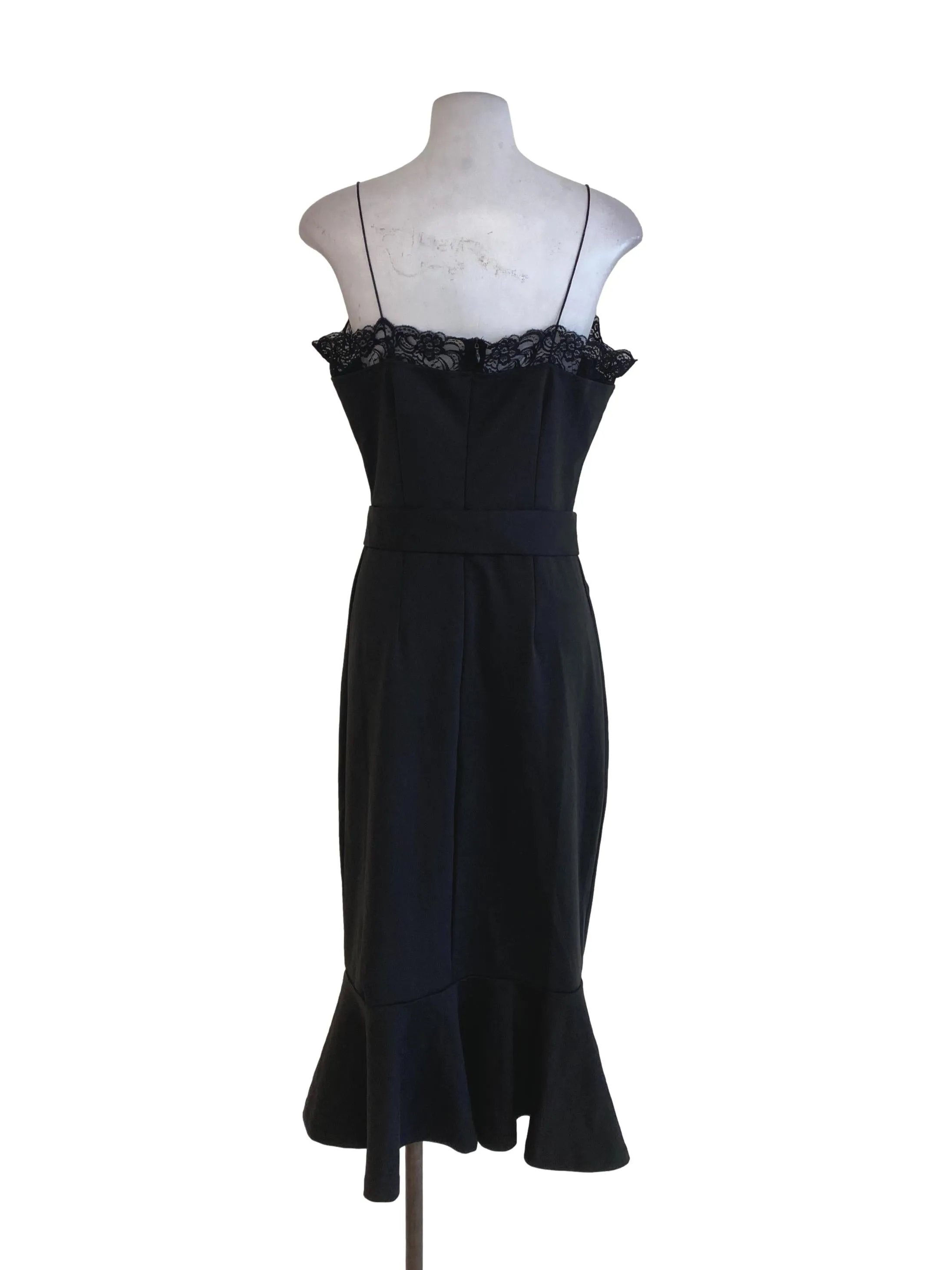 Black Buckled Sheath Dress