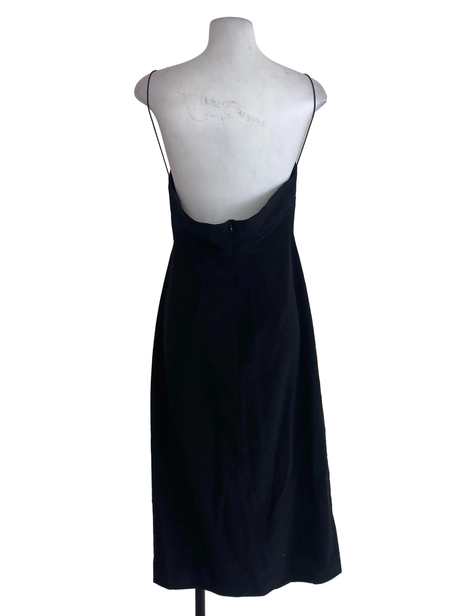 Black Button Down Sheath Dress