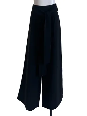 Black Plain Strap Pants