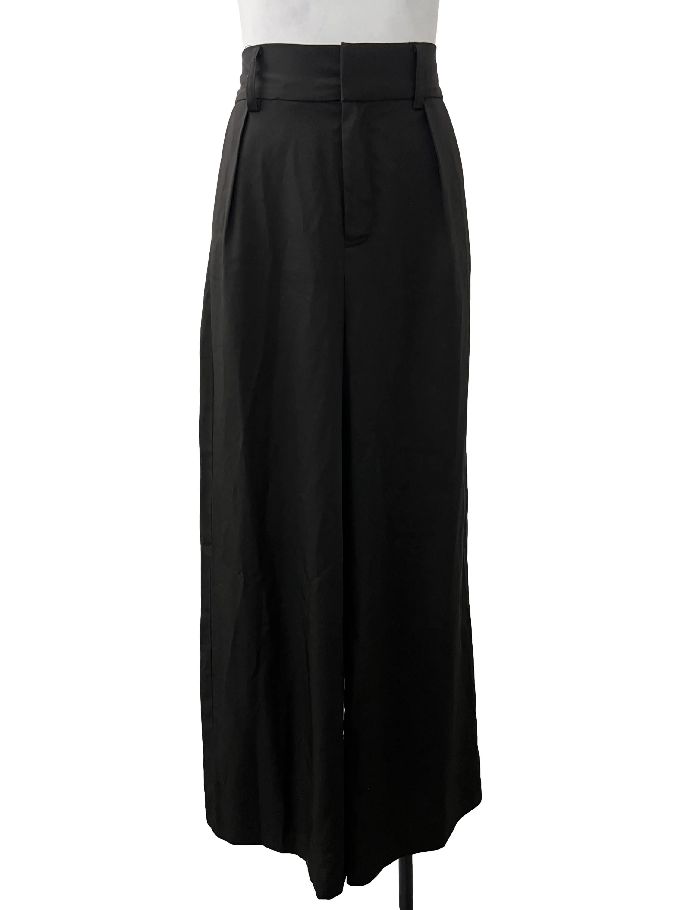 Black Plated Trousers