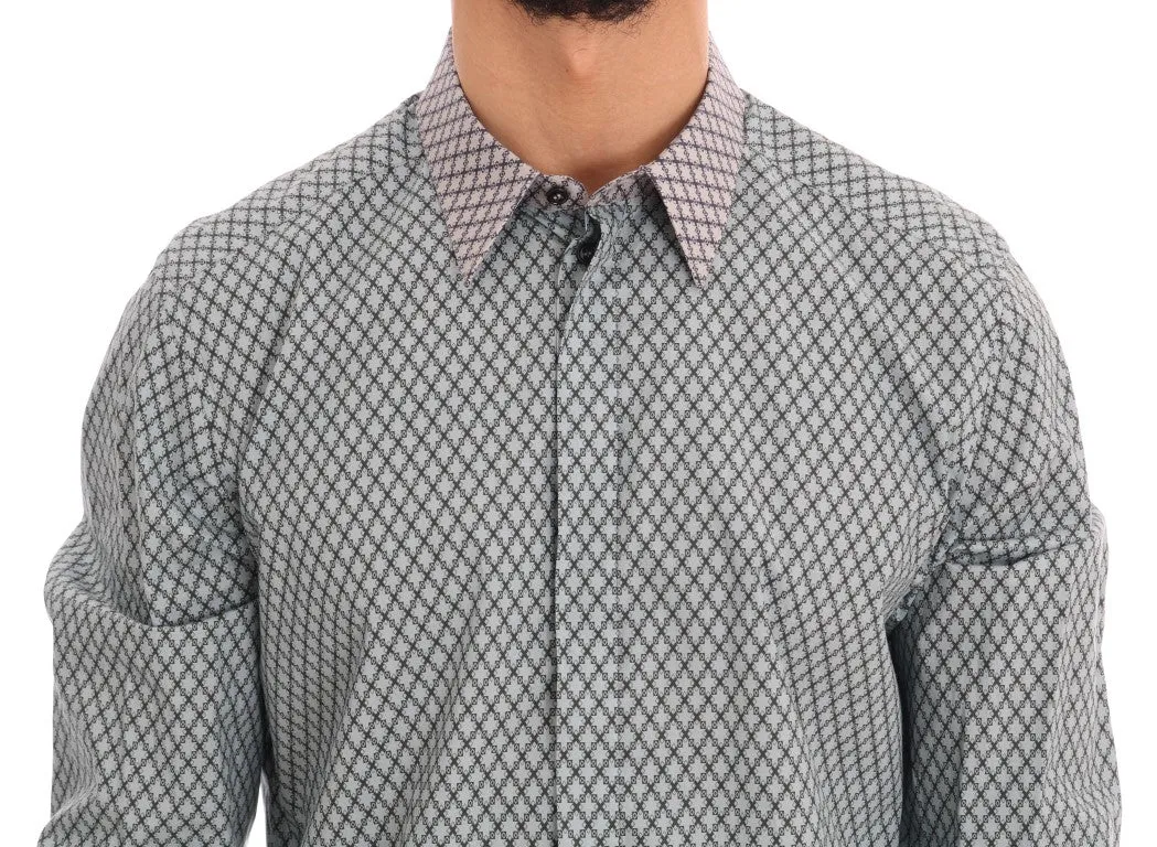 Blue Pattern GOLD SLIM Fit Shirt