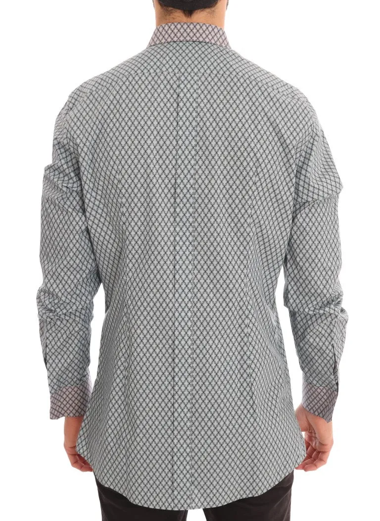 Blue Pattern GOLD SLIM Fit Shirt