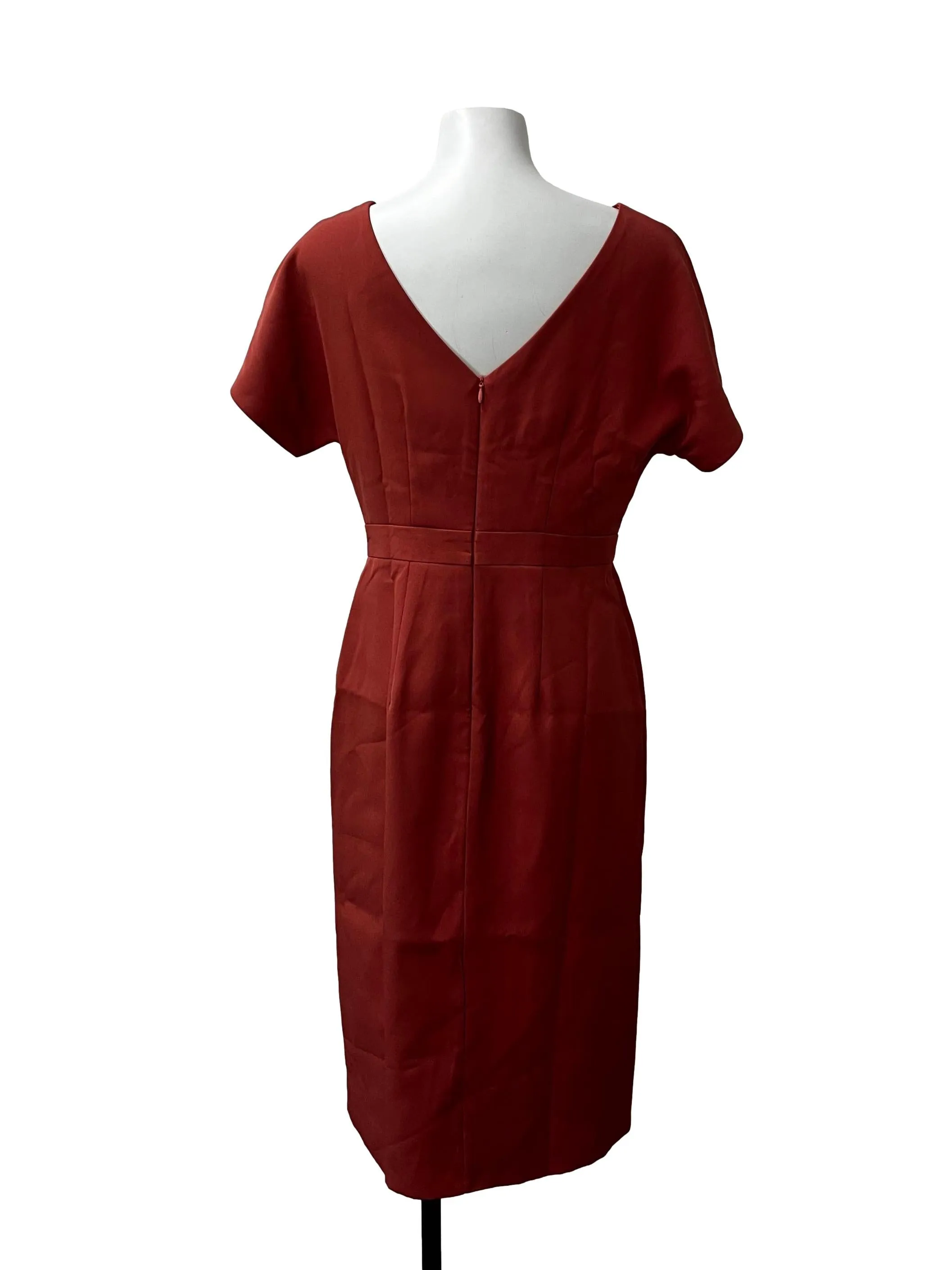 Blush Red Sheath Dress