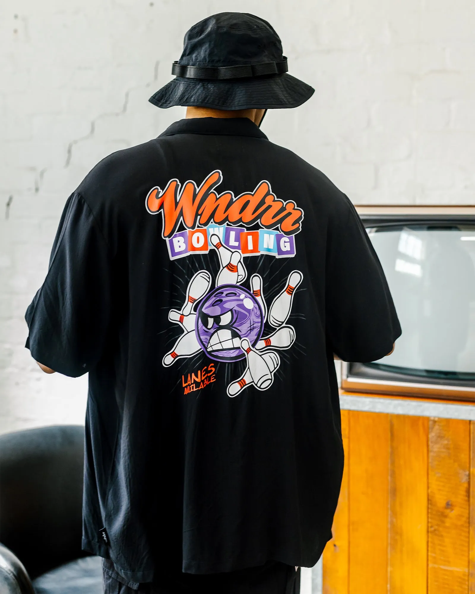 BOWLING S/S SHIRT - BLACK