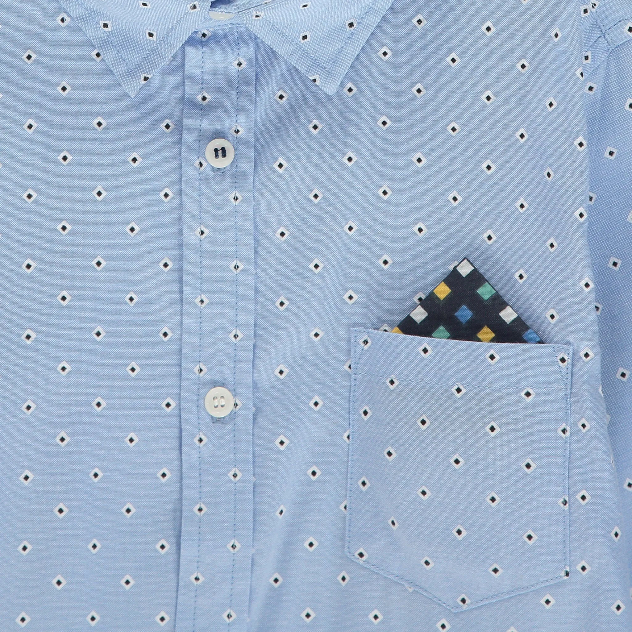 Boys Blue Polycotton Shirt