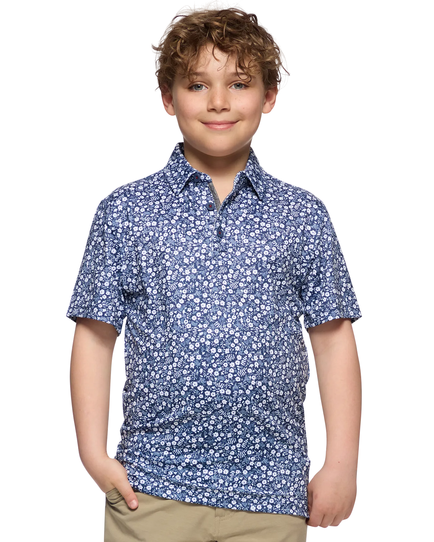 BOYS MVP COBBTOWN FLORAL POLO