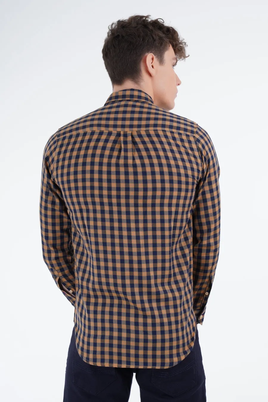 Brown Gingham Shirt