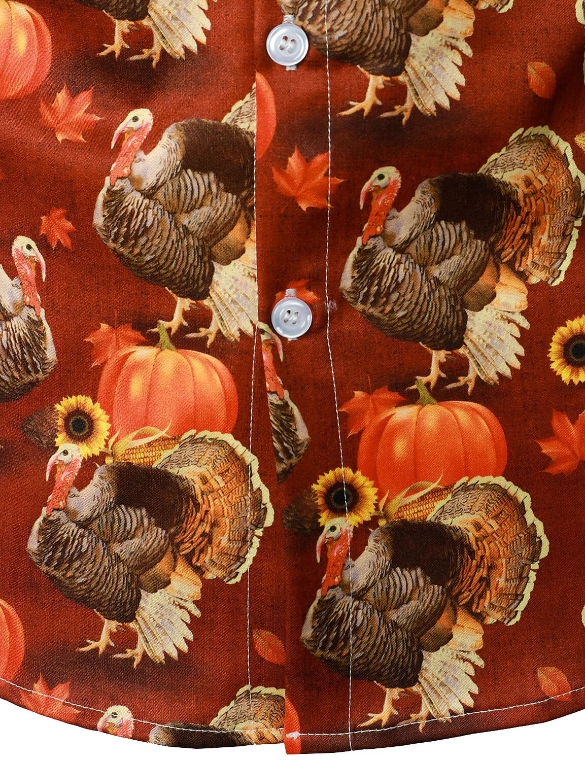 Bundle Of 2 | Men's Thanksgiving Turkey Pumpkin Funny Holiday Long Sleeve Shirts