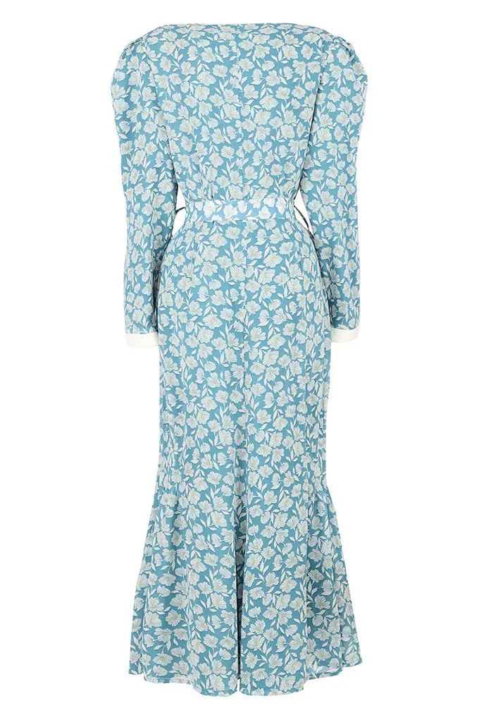 Buttoned midi sheath dress