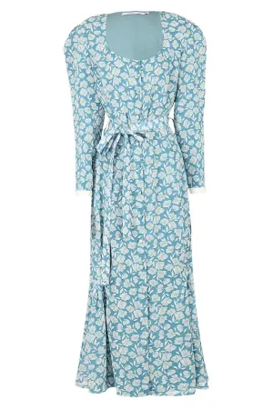 Buttoned midi sheath dress