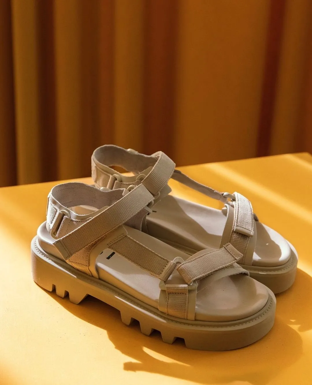 Candy Beige Chunky Sandals